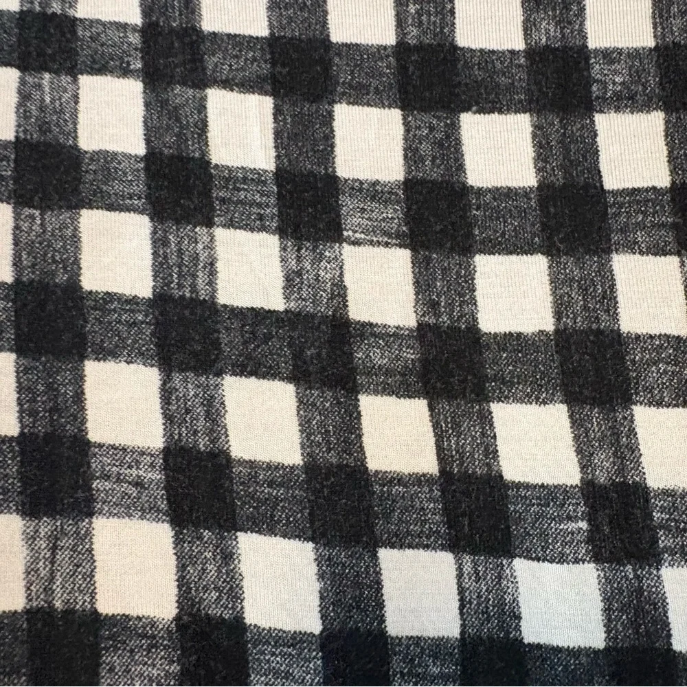 Gigi and Max Parker black and white checks long sleeve skirted bodysuit 12 month